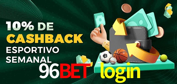 10% de bônus de cashback na 96bet login